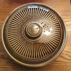 🥘★❦꒒ik୧⌵♡⌵N୧w❦★ AUCTION PRICE👩🏻‍⚖️Vintage Brown Stoneware Crock Casserole USA